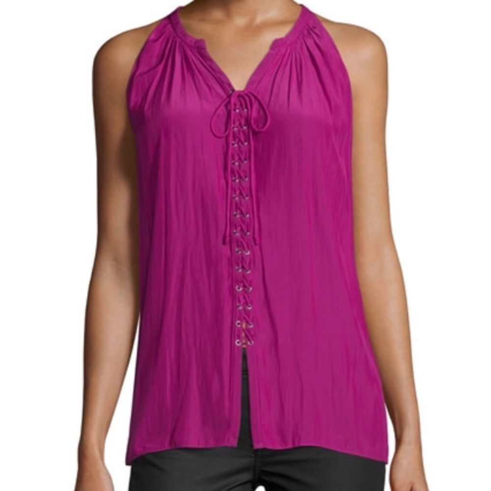 NWT Ramy Brook lace up top